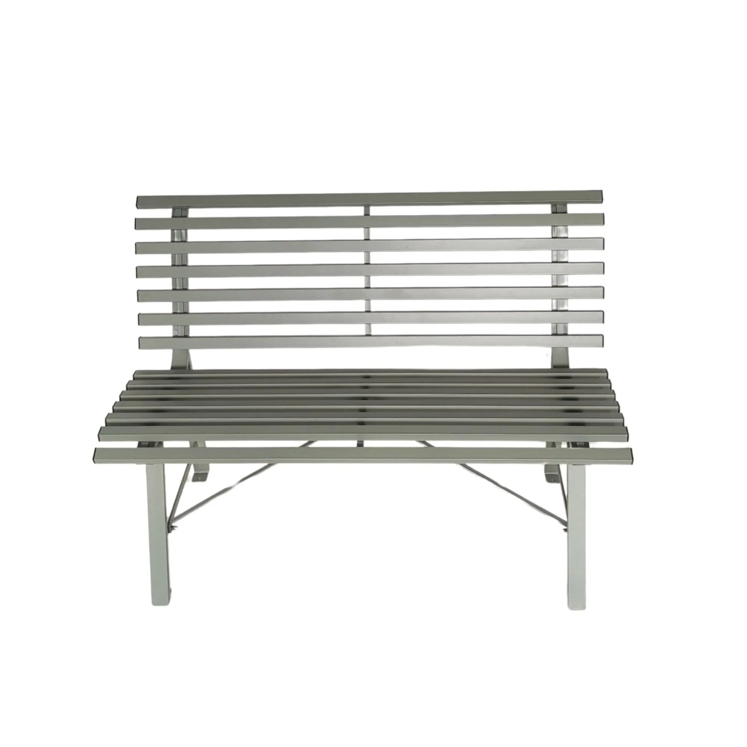Greemotion Gartenbank Palermo Stahl 116 cm x 81,5 cm x 60 cm Grau