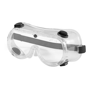 STAHLWERK Schutzbrille mit Halteband, klare Korbbrille für optimalen Augenschutz.