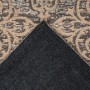 Beiger Kurzflor Teppich im Vintage-Look mit orientalischen Mustern, 160x230 cm.