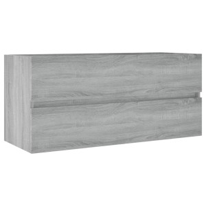 vidaXL Waschbeckenschrank, Grau Sonoma, 100x38,5x45 cm, mit Schublade, aus Holzwerkstoff.