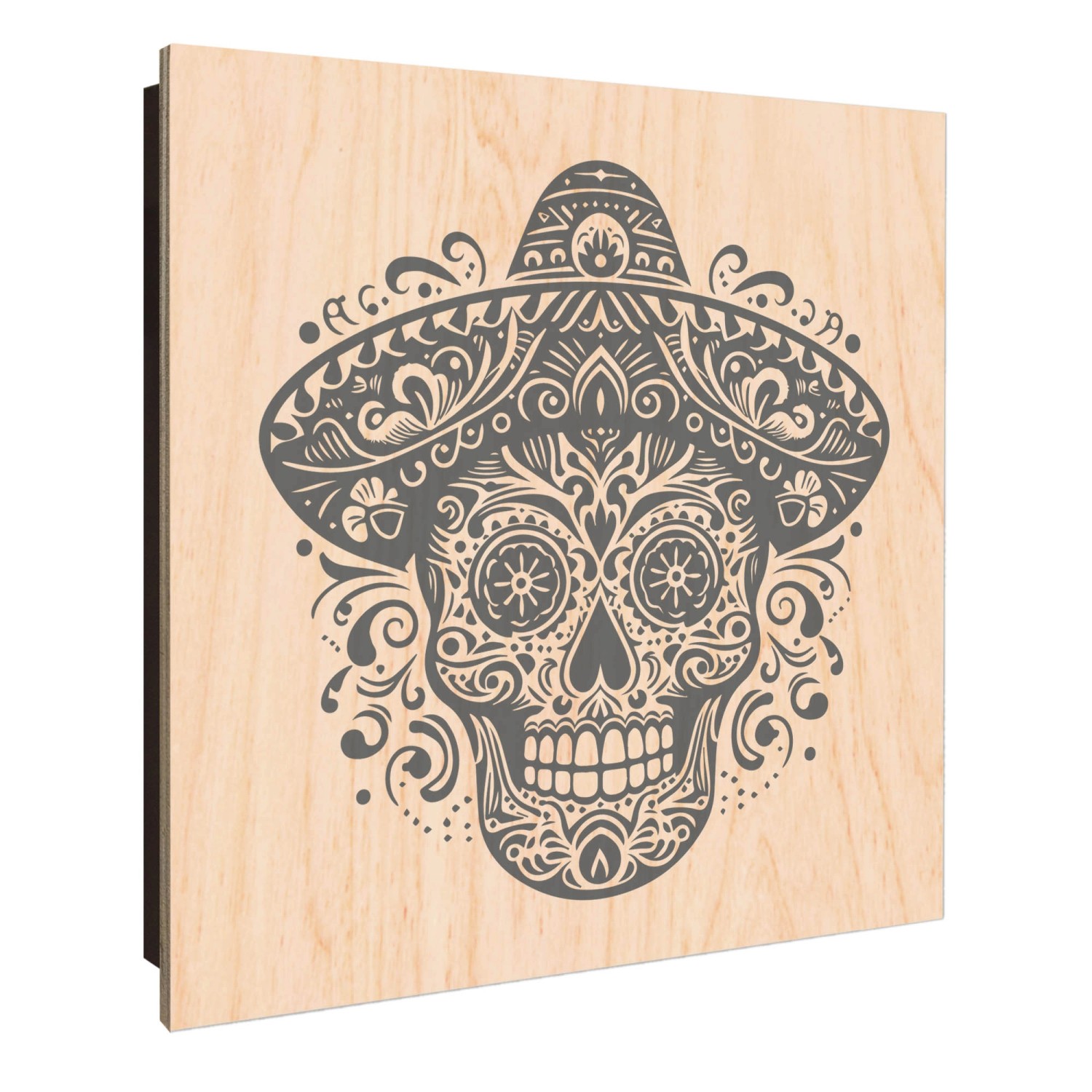 Banjado Großer Schlüsselkasten Holz 30x30cm Schwarz Scharnier Links 50 Hake günstig online kaufen