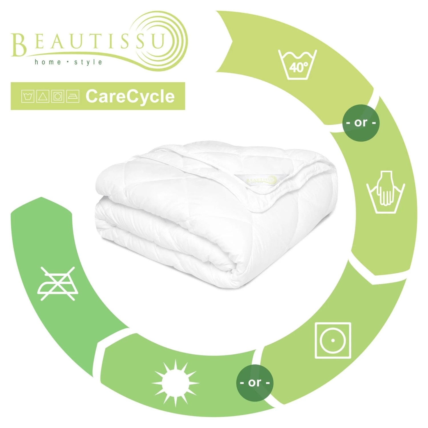 Beautissu 2er Set 4-Jahreszeiten Bettdecke 135x200 500/800g_4