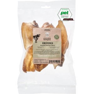 Primox Kauer Rinderohren, 5 Stück. Natürlicher Hunde-Snack zur Zahnpflege und Beschäftigung.