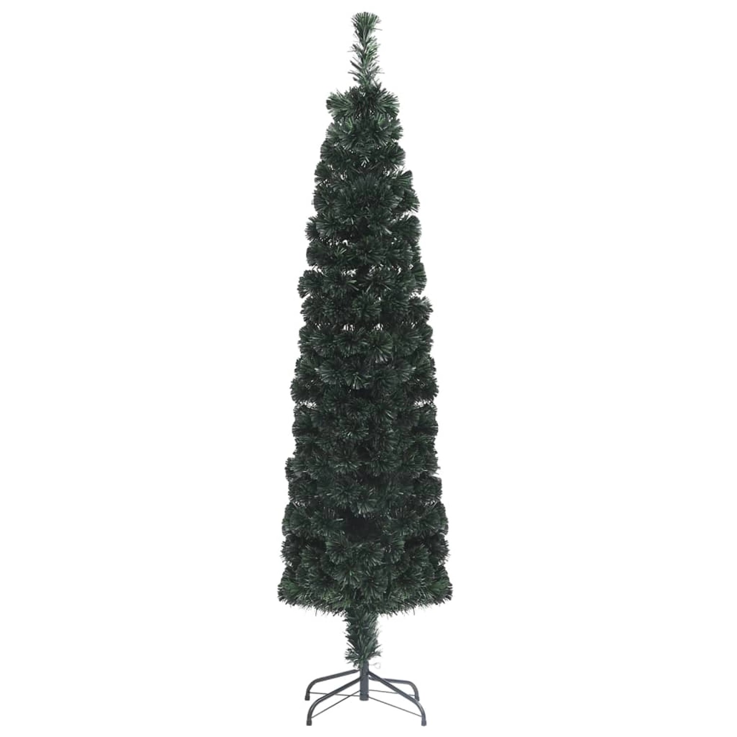 vidaXL Künstlicher Weihnachtsbaum Schlank mit Ständer 180 cm Glasfaser 328445