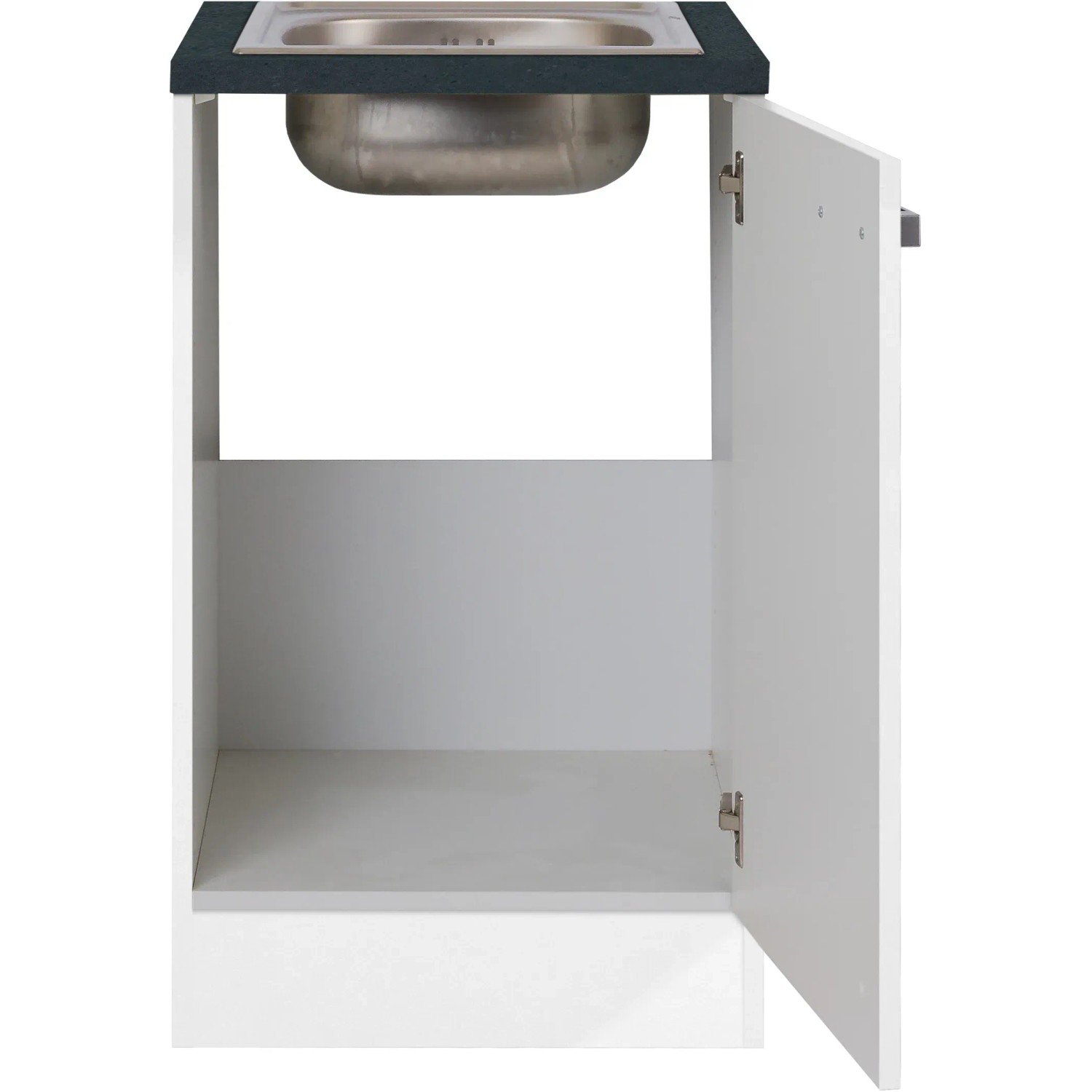 Optifit Spülenunterschrank Salo214 mit Spüle 50 x 84,8 x 60 cm Weiß kaufen bei OBI