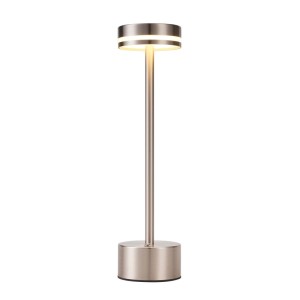 NETTLIFE LED Tischlampe aus Metall L32cm Silber Modell T10100C331XI