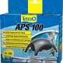 Verpackung der Tetra Aquarienluftpumpe APS 100, geeignet für Aquarien von 50-100l.