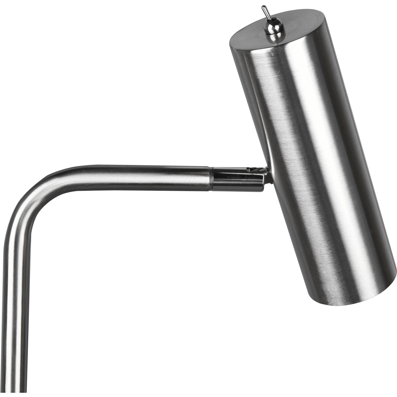 Moderne Trio LED-Stehleuchte Marley in Nickel matt, Detailansicht.