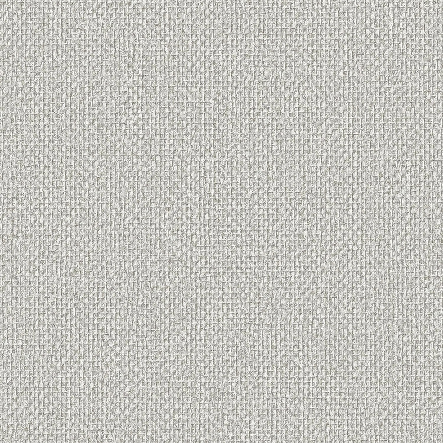 PROFHOME Sa524093-Di Struktur Tapete Textiloptik Silber Seiden-Grau 0,53 m x 10,05 m  5,33 m2