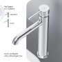 AM.PM Waschtischarmatur Hoch, Chrom. Wasserhahn für Bad und Waschbecken.