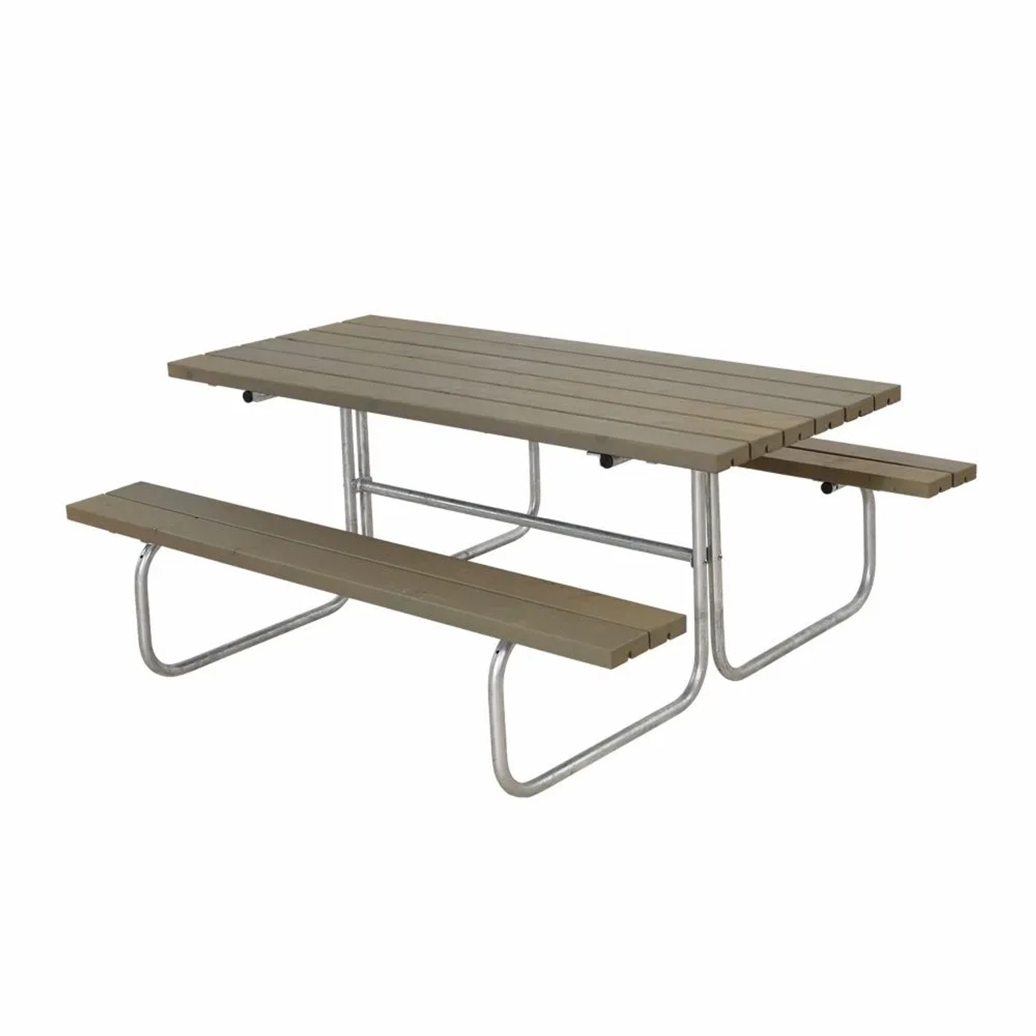 PLUS Gartensitzgruppe Classic 177 cm Graubraun Druckimprägniertes Holz