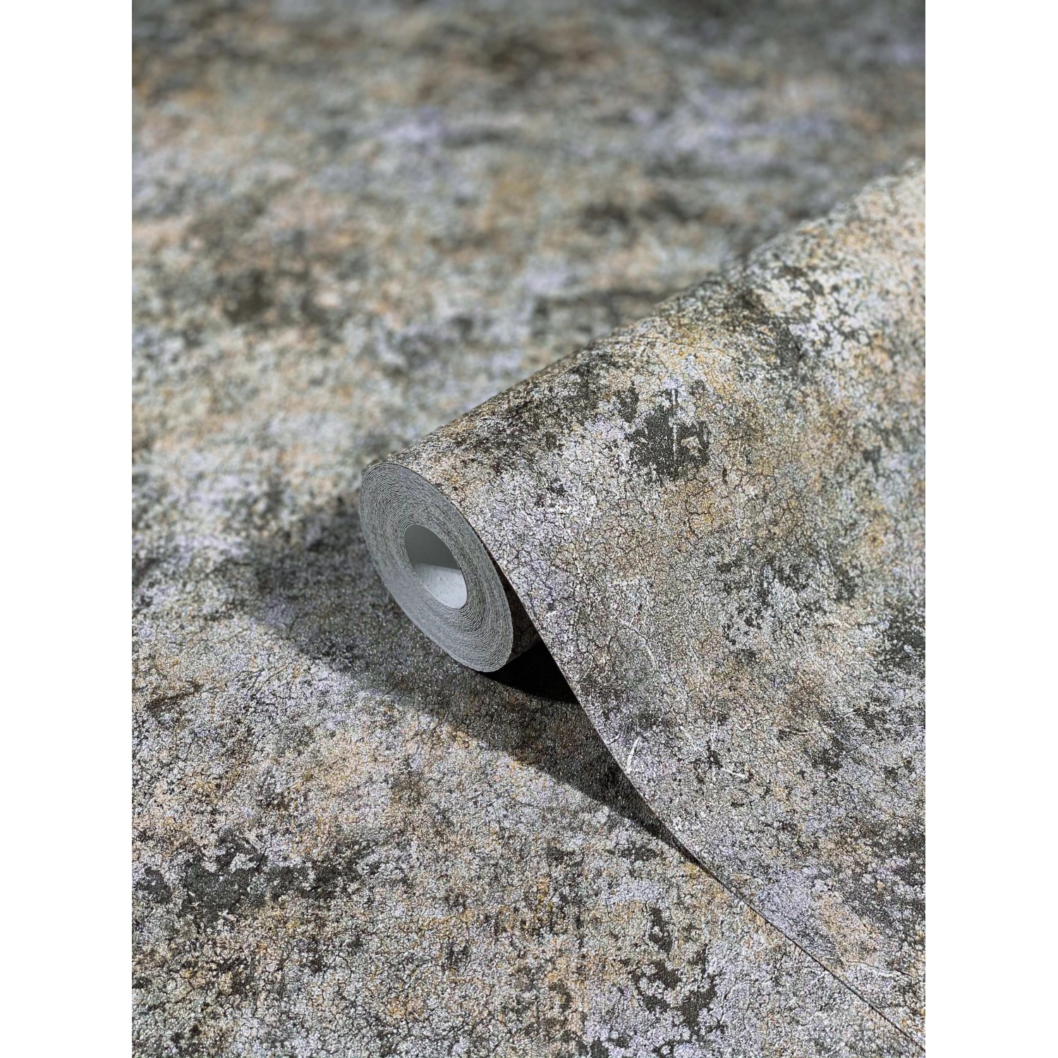 Marburg Vliestapete Natural Opulence Struktur Betonoptik Silber FSC®