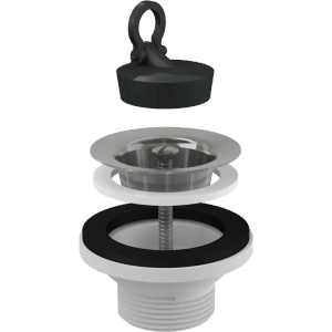 Alcadrain Ablaufventil für Waschbecken 5/4" mit Edelstahlgitter DN63