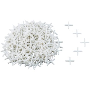 LUX Fliesenkreuze, 2 mm, 250 Stück, für gleichmäßige Fugen beim Fliesenlegen.