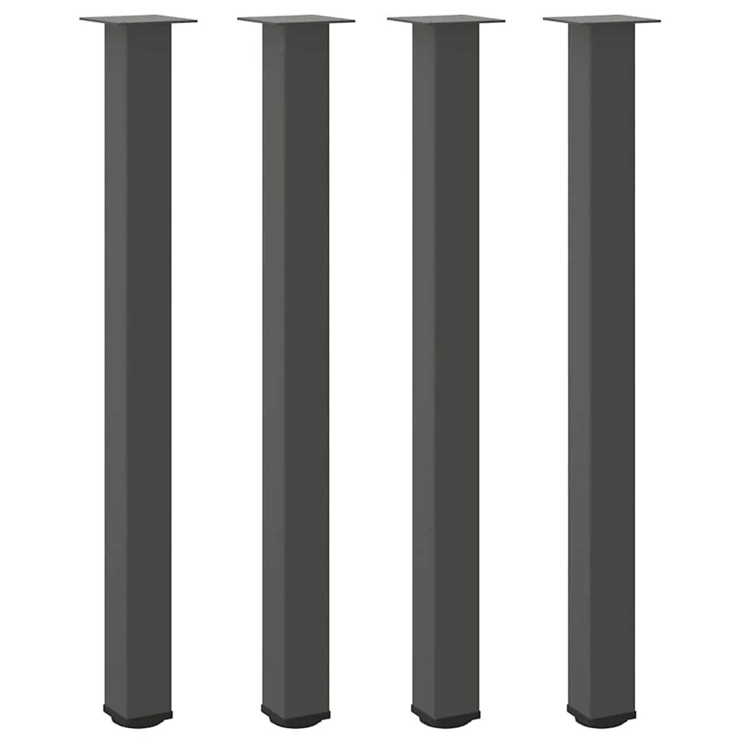 vidaXL Bartischbeine 4 Stk Anthrazit 110-112 cm Stahl 4012482 günstig online kaufen