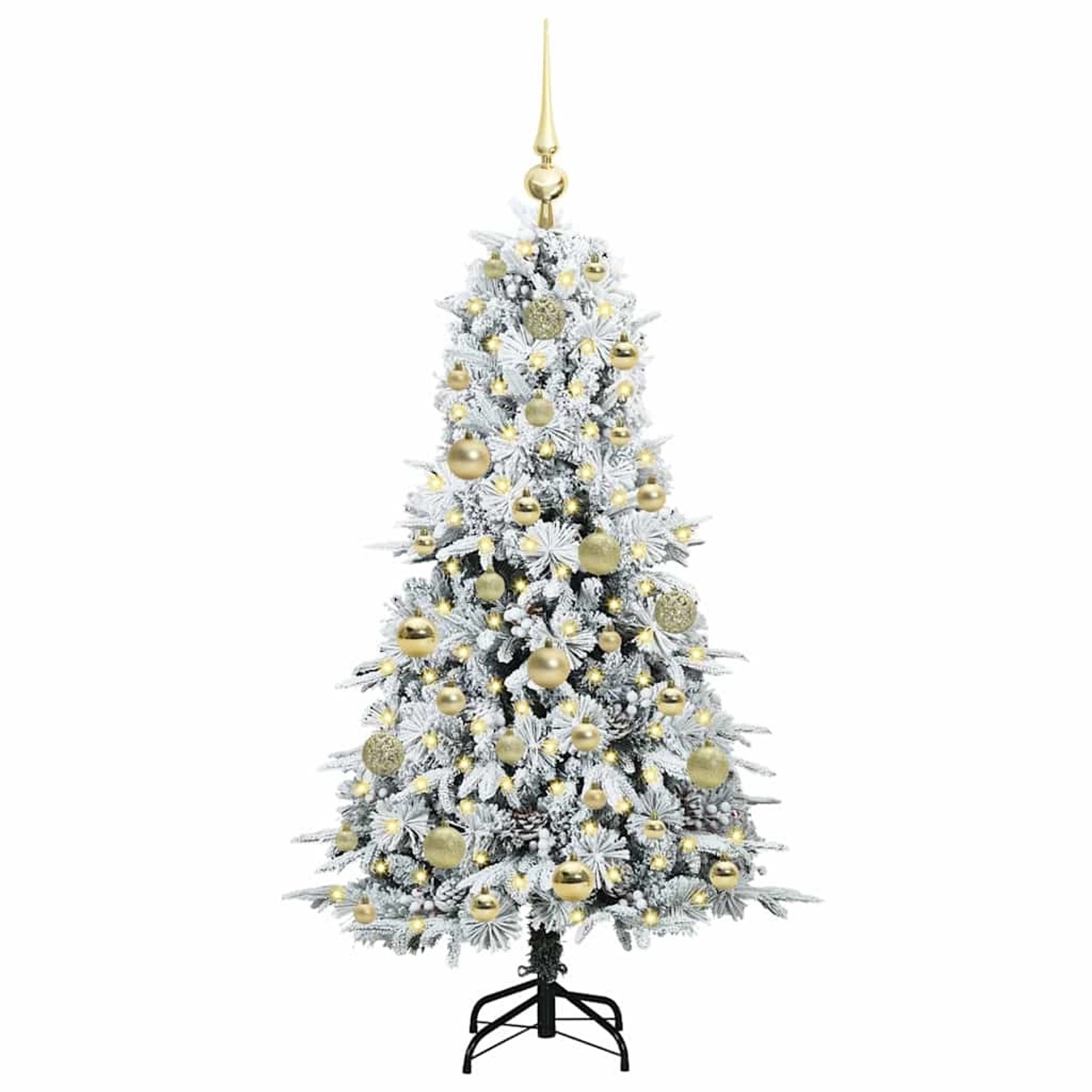 vidaXL Künstlicher Klappbarer Weihnachtsbaum Grün 120 cm PE und PVC 3397462