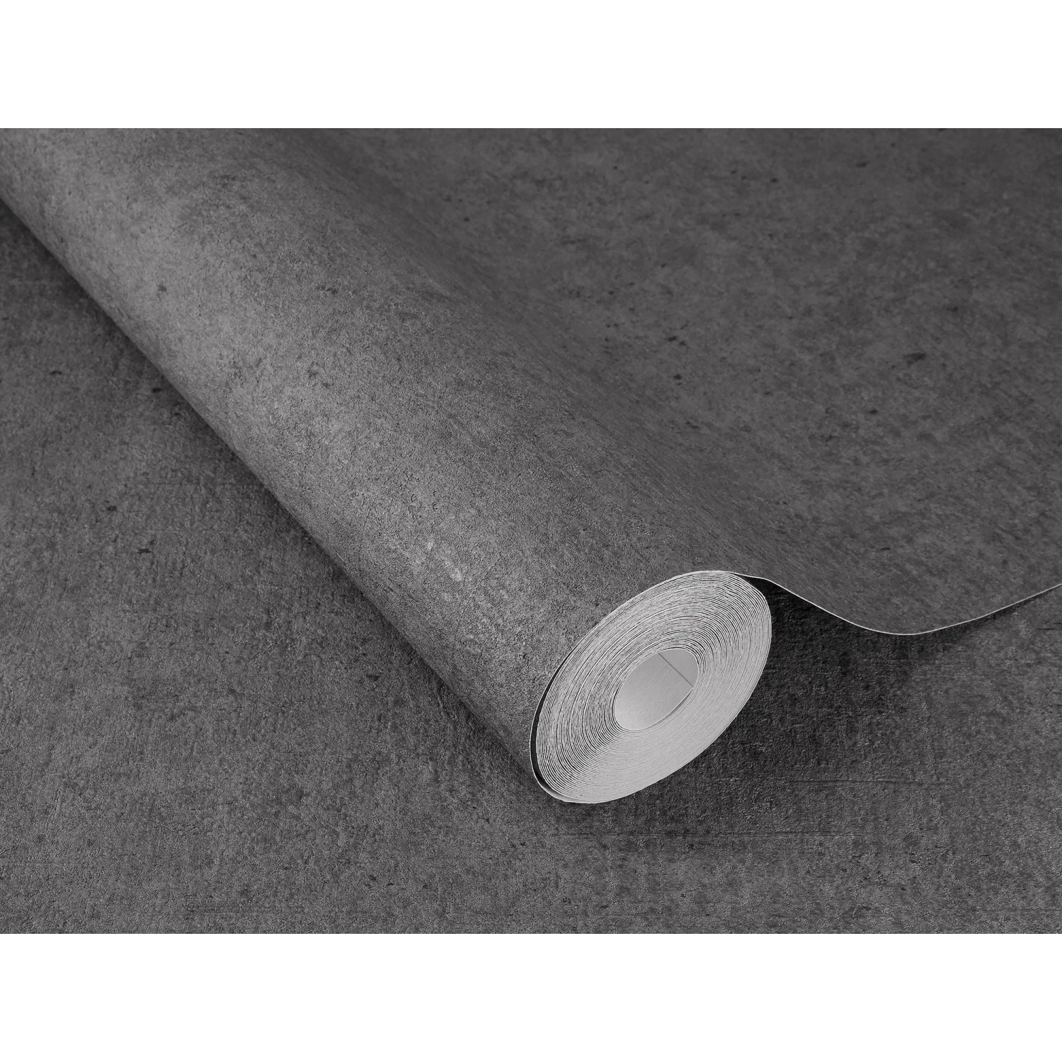 Rasch Vliestapete Factory V Beton Offblack, Rolle. Dekorative Tapete in dunkler Betonoptik.