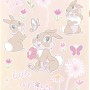 Komar Deko-Sticker Little Bunny (50x70cm) mit Hasen, Schmetterlingen und Blumen.