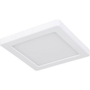 Quadratische, weiße LED-Deckenleuchte Lasse von Globo, 16,7 cm breit.