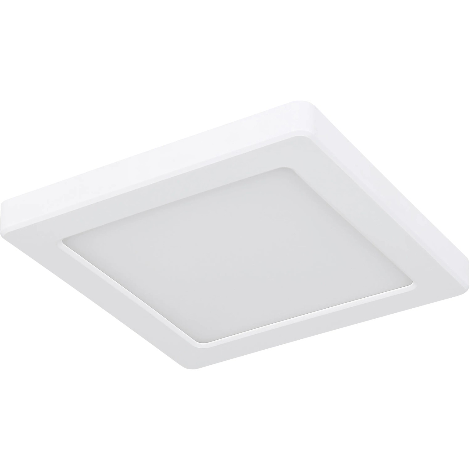 Quadratische, weiße LED-Deckenleuchte Lasse von Globo, 16,7 cm breit.