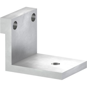 Bodenanker L, 8 Stück, zur Aufständerung von ALUecofix Terrassendielen.