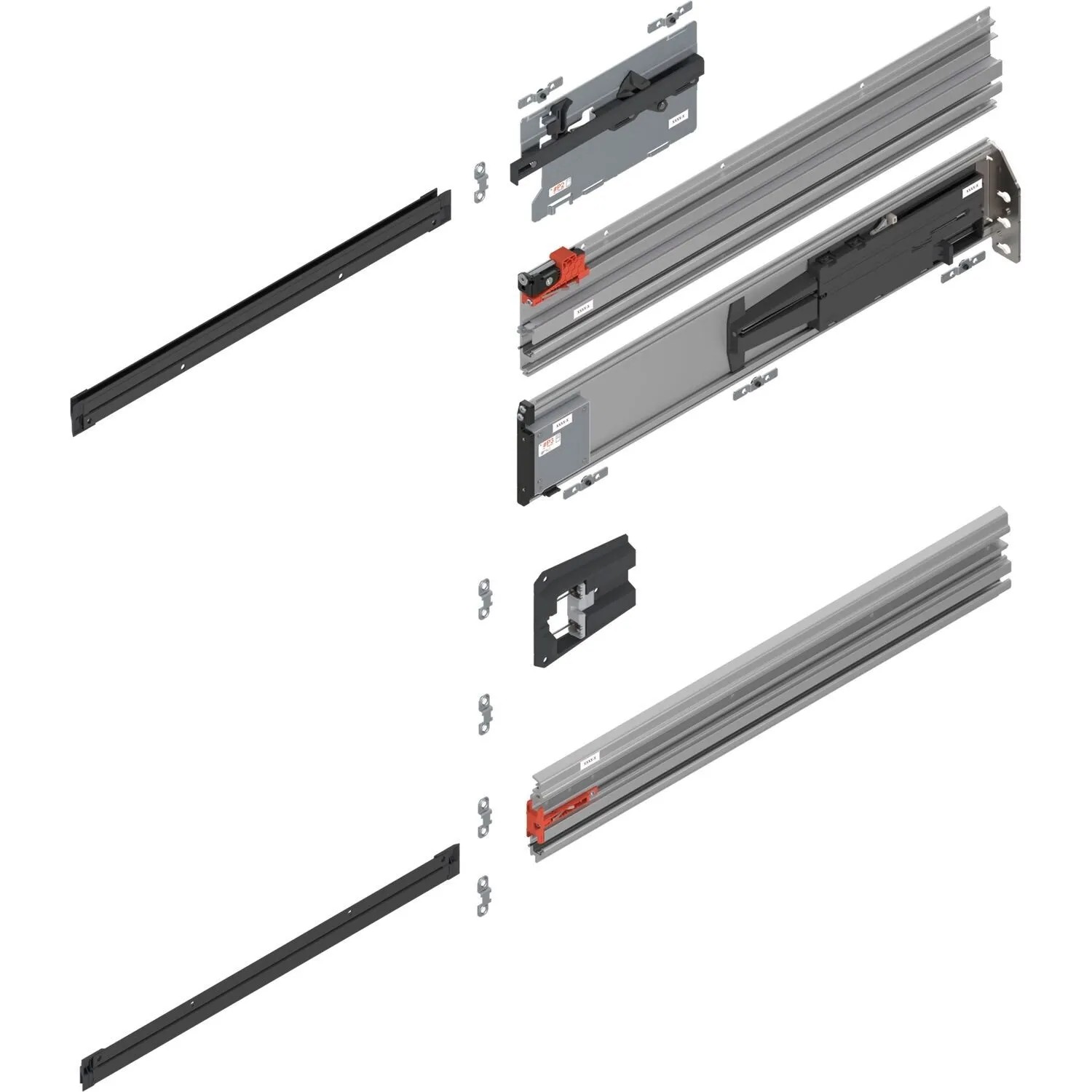 Blum Pocketschienen-Set Revego uno Laufschienen 800 mm Rechts
