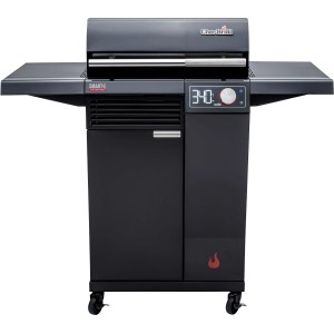 Char-Broil Smart-E Elektrogrill mit E-Power & TRU-Infrared, schwarzer Grillwagen mit Digitalanzeige.