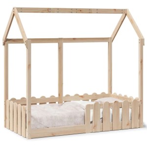 vidaXL Kinderbett Hausbett 70x140 cm Massivholz Kiefer 850698