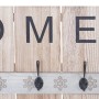 Wandgarderobe C89 im Shabby-Look mit HOME Schriftzug und 8 Haken.