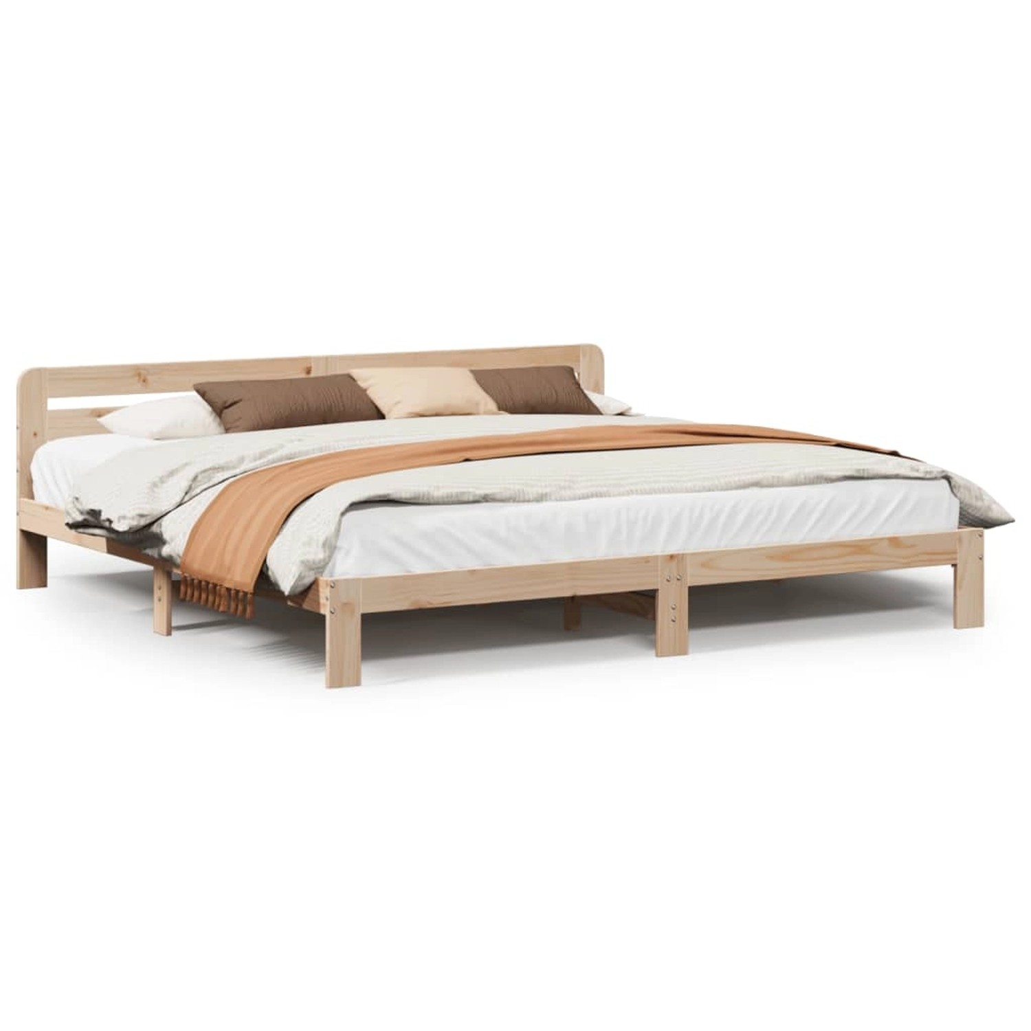 vidaXL Massivholzbett ohne Matratze 180x200 Kiefernholz 855558 günstig online kaufen