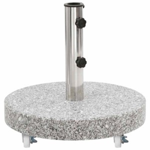 vidaXL Sonnenschirmständer Granit 30 kg Rund Grau 48562