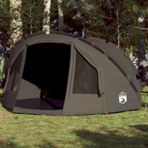 Braunes Angelzelt/Campingzelt für 4 Personen von vidaXL.