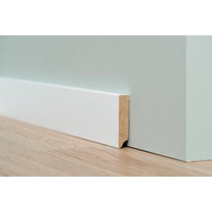 Egger Sockelleiste 8 cm Weiß