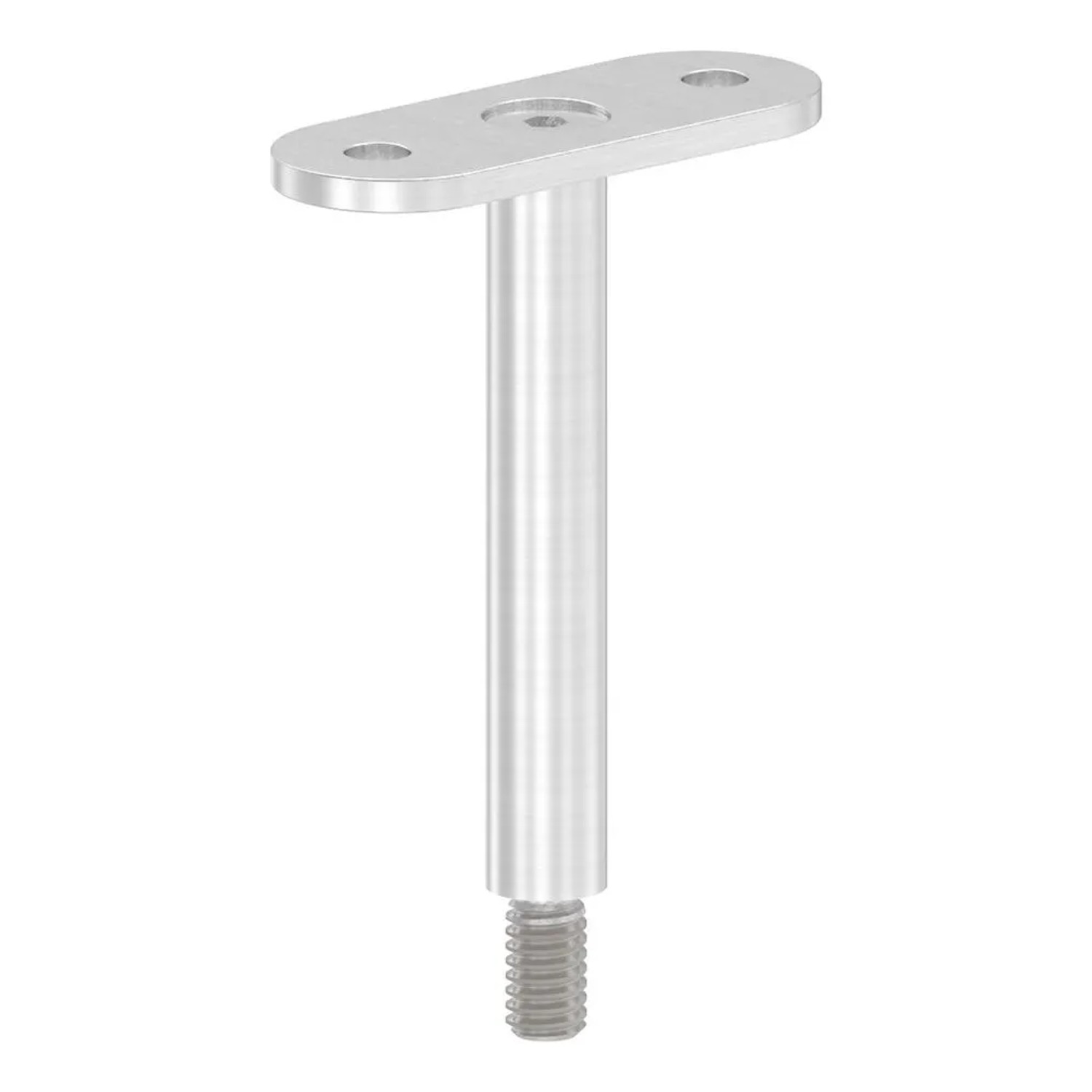 FeNau Handlaufstift Edelstahl V2A Ø 12 mm H 78 mm Mit Gerader Anschlussplatte