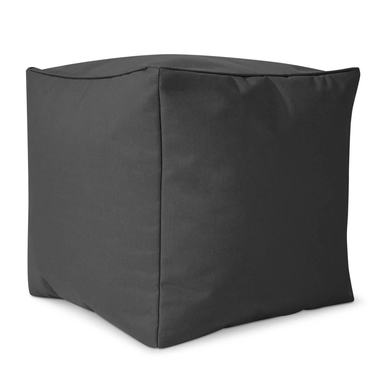 Green Bean Sitzhocker Cube 40 x 40 x 40 cm Wetterfest Waschbarer Bezug Anthrazit