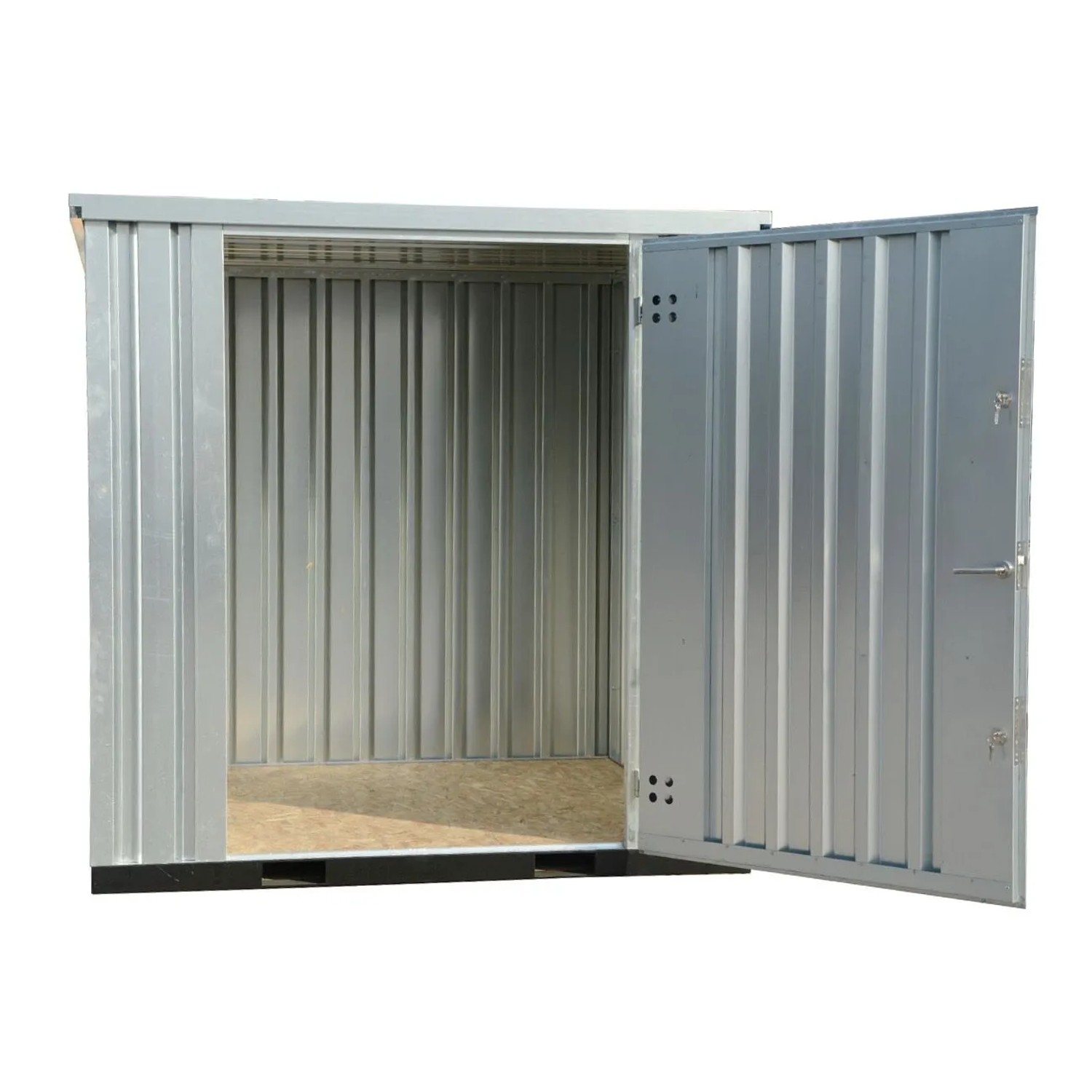 LagercontainerXXL 2m Lagercontainer mit Einflügeltür & Doppelverriegelung V günstig online kaufen