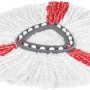 Vileda Turbo 2in1 Ersatzkopf für Easy Wring & Clean Wischmopp, Mikrofaser, rot/weiß
