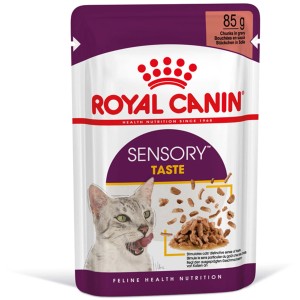 Royal Canin Sensory Taste Katzen-Nassfutter, Soße, 85g Packung.