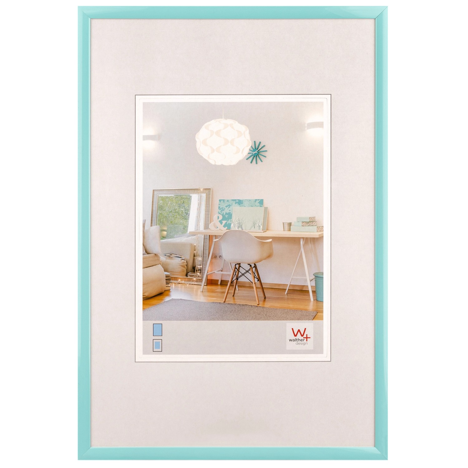 walther design New Lifestyle Kunststoff Bilderrahmen 30x45 cm Türkis KV045U günstig online kaufen