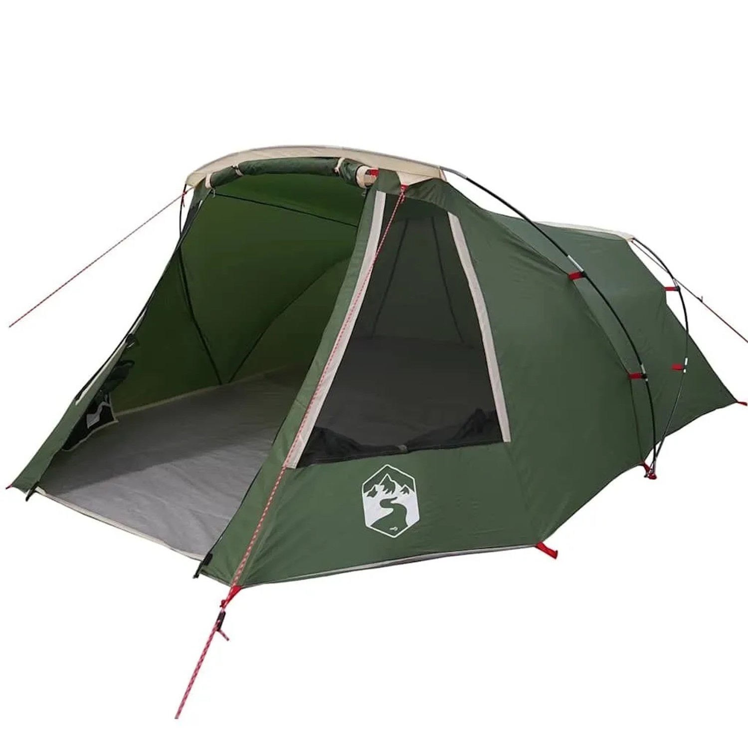 vidaXL Tunnelzelt mit Dach Grün und Weiß 328 x 228 x 115 cm 42004050