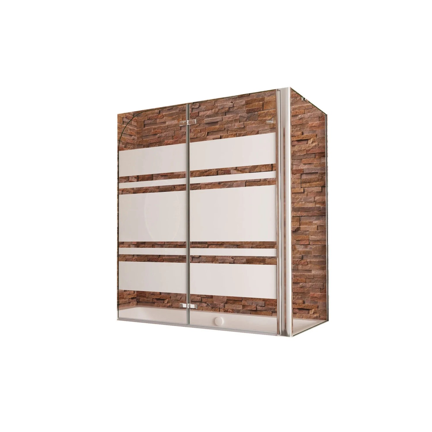 Duschparadies Badewannenaufsatz Badewannenfaltwand 2tlg Faltwand 120x140cm günstig online kaufen