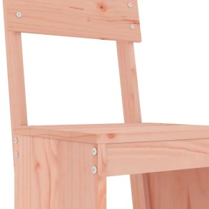 Detailansicht Barhocker aus Douglasie, Teil des 7-tlg. Gartenbar-Sets.