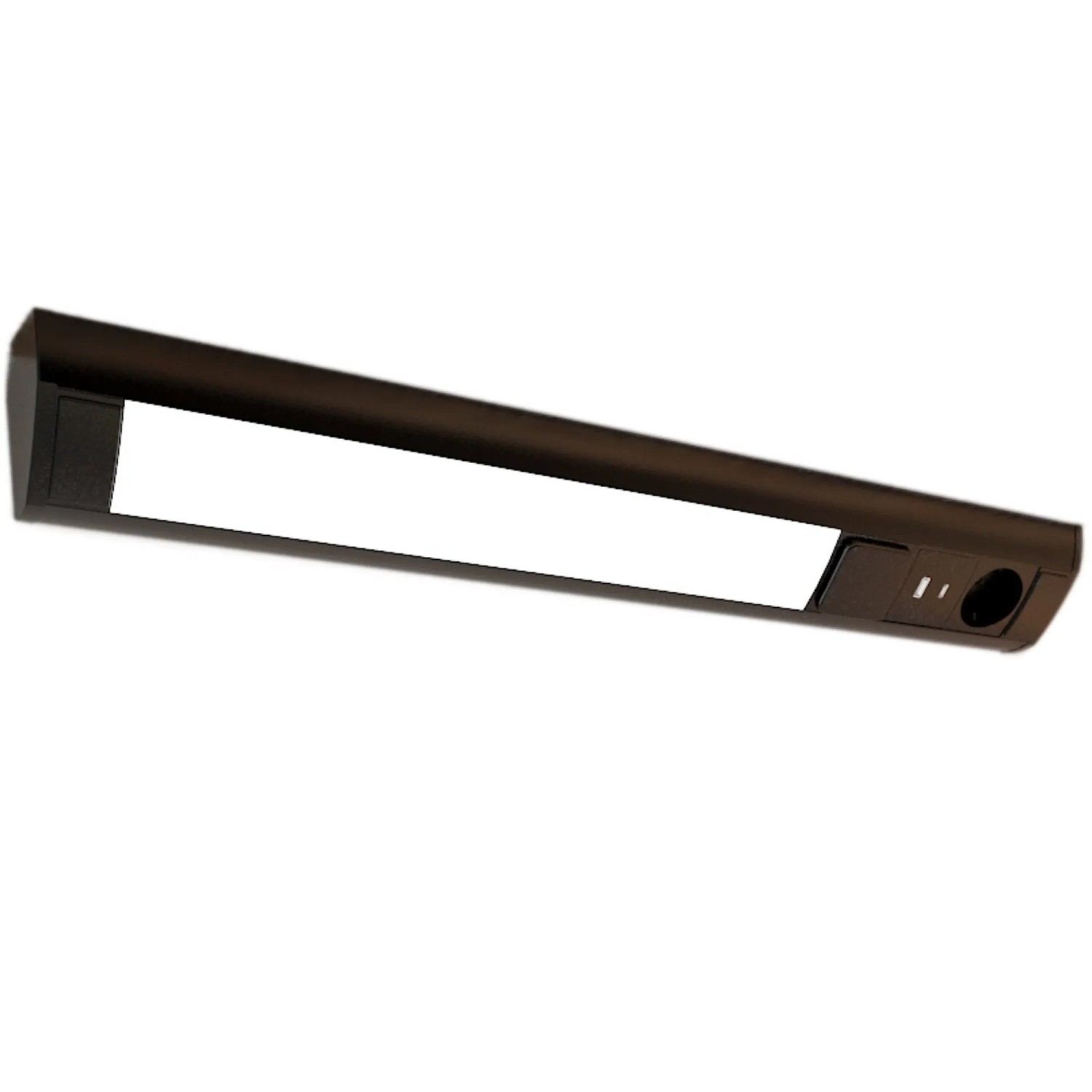 Thumbnail - kalb LED Unterbauleuchte mit Schalter und Steckdose 230VAC 3000 Kelvin USB Typ A und C Aluminium und ABS IP20 Schwarz