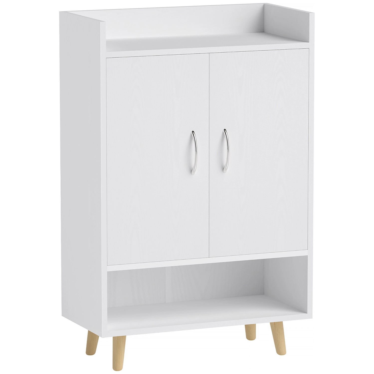 HOMCOM Schuhschrank Spanplatte Kieferholz Weiß 60L x 30B x 92H cm günstig online kaufen