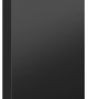 Schwarze Philips Hue Nyro Sockelleuchte für den Außenbereich mit warmweißem Licht.