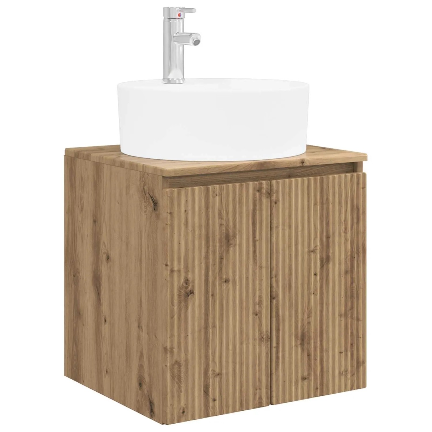 vidaXL Wandmontierte Waschtisch Artisan-Eiche 49,5 x 44,5 x 65 cm 890441