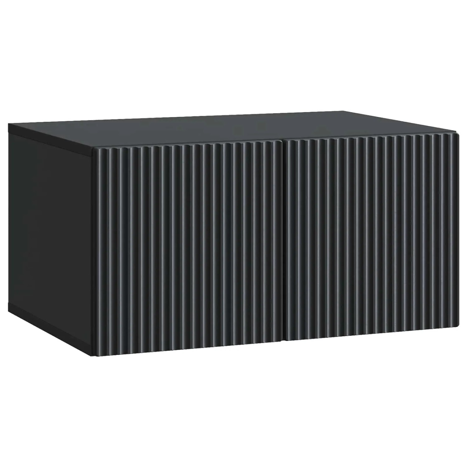 vidaXL Wandmontierter TV-Schrank Schwarz 59,5 x 41 x 30 cm 898506