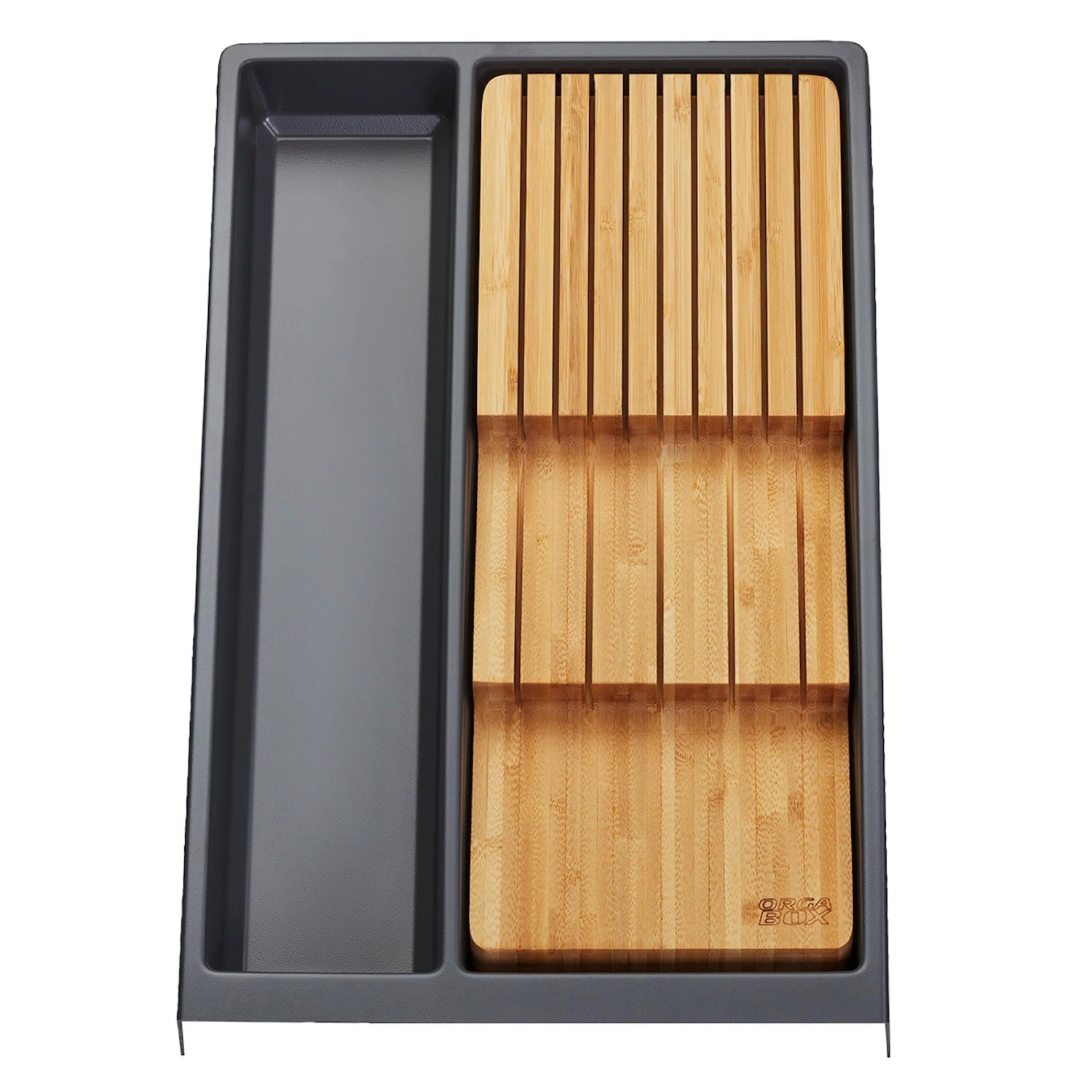 SOTECH Mehrzweckeinsatz SEPARADO Individual Schiefergrau Genarbt 300x474x51mm Schubladeneinsatz inkl. Messereinsatz