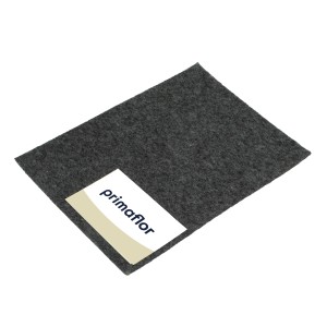 Musterstück Primaflor Eventteppich Podium in Anthrazit. Flachfilz Teppichboden für Events.