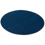 Runder, dunkelblauer Kurzflorteppich Joy, 160cm Durchmesser.